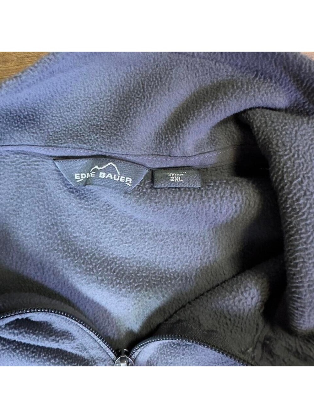 Eddie Bauer Leinenkugels Quarter Zip Fleece Mens 2XL Gray - Picture 3 of 7